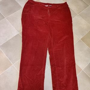 Like New Burgundy/Cinnamon Corduroy 18 Pants